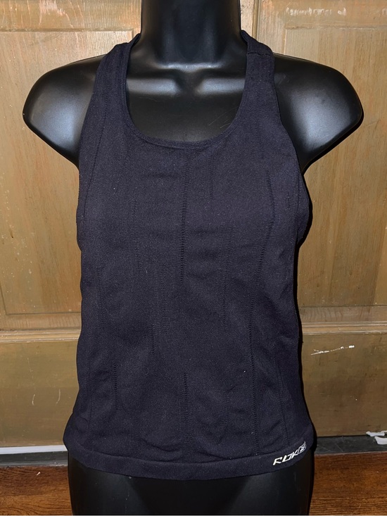 Reebok Other - Reebok Black Seamless Fitted Racerback Athletic Stretch Sporty Tank Top Size L